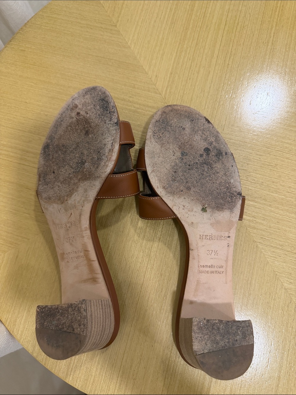 Hermes Oasis Sandal Mules Gold - Picture 6 of 6
